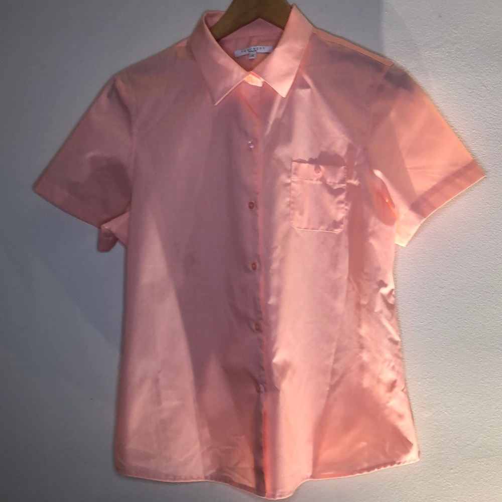 Foxcroft Coral Button Down Shirt sz. P14